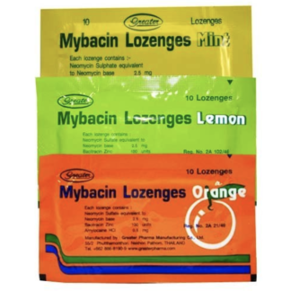 Mybacin Lozenges fast relief from sore throat