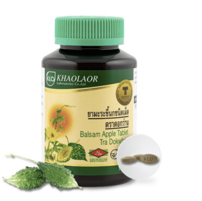 Khaolaor Balsam Apple Tablet Tra Dokwhan 100 Tablets/Bottle