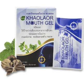 Khaolaor Mouth Gel For relief symptoms associated with oral inflammatory and apthous ulcer 5 Sachet/Box