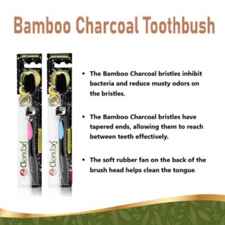 Bamboo Charcoal Toothbrush Soft, Dok Bua Ku